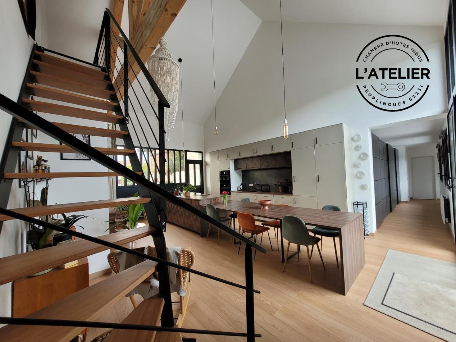 L'Atelier Bed & Breakfast Peuplingues Bagian luar foto